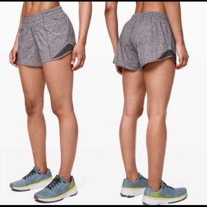 LULULEMON Women’s Tracker Short 4” Heather Lux Multi Black LINED Size 6